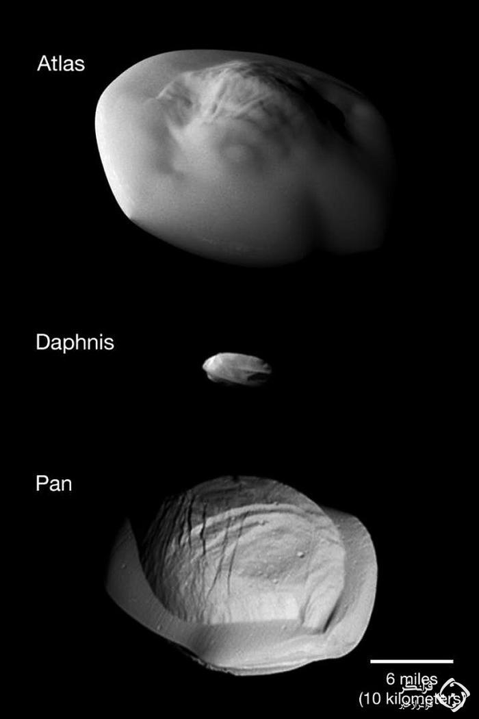 تغییر شکل عجیب و غریب ماه های سیاره زحل +عکس