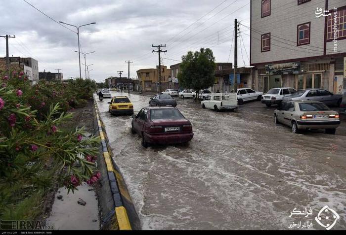 عکس /  جاری شدن سیلاب در زابل