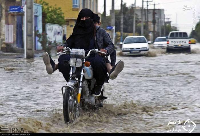 عکس /  جاری شدن سیلاب در زابل