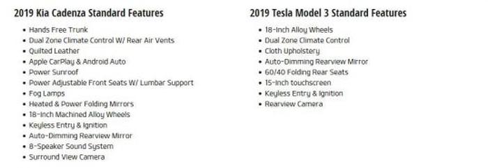 کیا کادنزا 2019 بهتر از تسلا مدل 3!