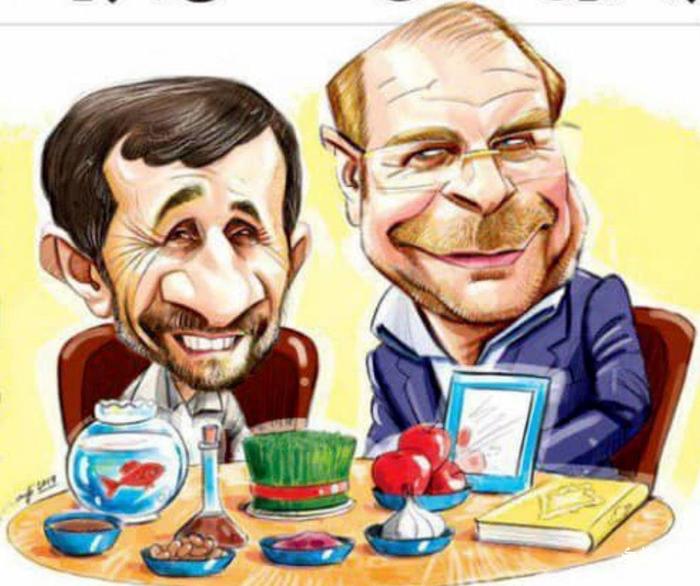 قالیباف و احمدی نژاد